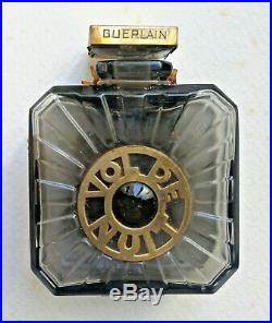 Vintage Rare Guerlain Vol De Nuit 1 Oz Perfume Bottle With Original Box