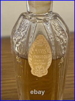 Vintage Rare Mavis Vivaudou Art Deco Nouveau Perfume Bottle DISPLAY READ