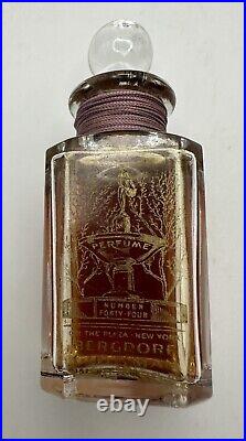 Vintage + Rare Perfume Number 44 Bergdorf Goodman Perfume Bottle 1940's