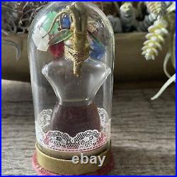 Vintage Rare Schiaparelli Perfume, Bottle With Glass Dome/Flowers