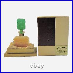 Vintage Rare Triomphe Perfume With Green Stopper, Boxed, Bottle Never Opened