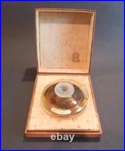 Vintage Rigaud Feerie Bottle full of Perfume & Box w Nude Female Smelling Posies