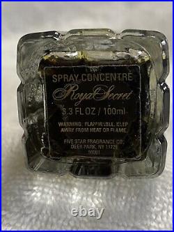 Vintage Royal Secret Spray Concentrate Perfume 3.3fl Iz 100 Ml Bottle Five Star