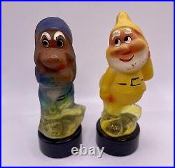 Vintage Russia Disney Seven Dwarfs Bashful Figural Perfume Bottle 1930's