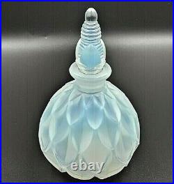 Vintage SABINO France OPALESCENT GLASS ART DECO SIGNED PERFUME BOTTLE MINT