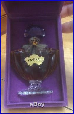 Vintage SHALIMAR Perfume By Guerlain Paris Sealed Bottle Unused RARE