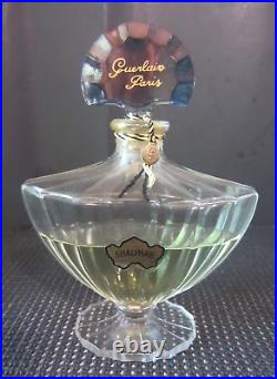 Vintage SHALIMAR by GUERLAIN Baccarat Perfume Bottle 4 oz (S7)