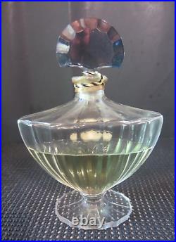 Vintage SHALIMAR by GUERLAIN Baccarat Perfume Bottle 4 oz (S7)