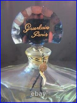 Vintage SHALIMAR by GUERLAIN Baccarat Perfume Bottle 4 oz (S7)