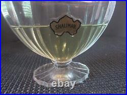 Vintage SHALIMAR by GUERLAIN Baccarat Perfume Bottle 4 oz (S7)