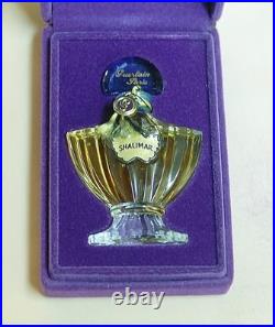 Vintage SHALIMAR by GUERLAIN splash PURE PARFUM 7,5 ml1/4 oz SEALED bottle