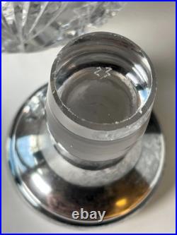 Vintage SS Lidded Cut Glass Perfume American Manufacturer Stunning Pattern