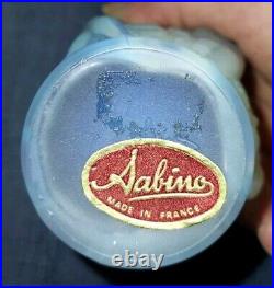 Vintage Sabino France Opalescent Art Glass Nude Gaite Nymph Perfume Bottle 1940s