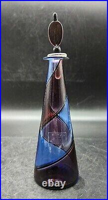 Vintage Salvadore & Campagnol Murano Art Glass Perfume Bottle WithStopper 9