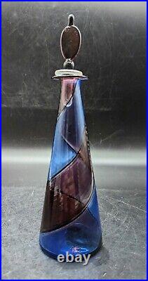 Vintage Salvadore & Campagnol Murano Art Glass Perfume Bottle WithStopper 9