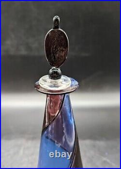 Vintage Salvadore & Campagnol Murano Art Glass Perfume Bottle WithStopper 9