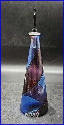 Vintage Salvadore & Campagnol Murano Art Glass Perfume Bottle WithStopper 9