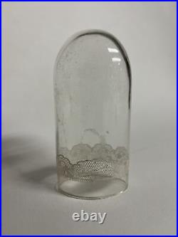 Vintage Schiaparelli Figural Glass Perfume Dummy Bottle Display Glass Flowers