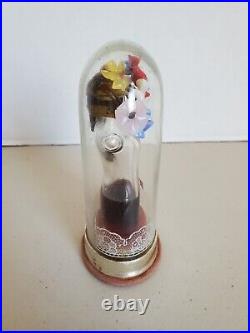 Vintage Schiaparelli Shocking Perfume Bottle In Glass Dome, Flowers Some Perfume