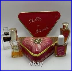 Vintage Schiaparelli Soap and 3 X Shocking Perfume Bottles France 1X Snuff 1936