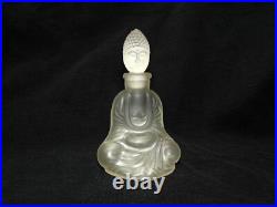 Vintage Seated Buddha by Bippus & Breidenbach Perfume Bottle with Glass Stopper Vintage Seated Buddha by Bippus & Breidenbach Perfume Bottle with Glass Stopper