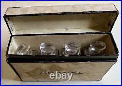 Vintage Set Of Four Coffret Bottles Chanel