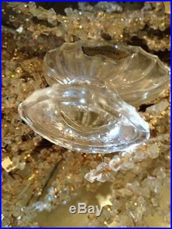 Vintage Shalimar Bottle Colbalt Top Very Old Exquiste Crystal Baccarrat Crystal