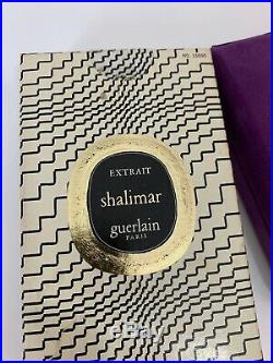 Vintage Shalimar Guerlain Extrait 1/2 oz Perfume Parfum Sealed Bottle with Boxes