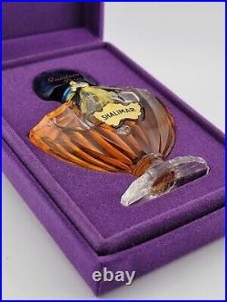 Vintage Shalimar Guerlain Parfum 1/3 Oz Crystal Bat Wing NEW Sealed Bottle