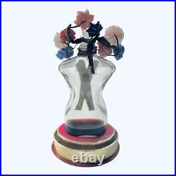 Vintage Shocking by Schiaparelli Perfume Bottle 1/8 Full With Glass Dome 1930's