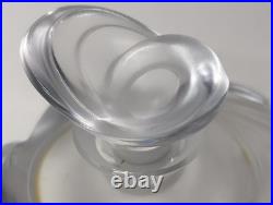 Vintage Signed Lalique France Samoa Frosted Crystal Perfume Bottle