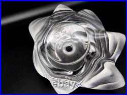 Vintage Signed/marked Lalique France Crystal Samoa Swirled Perfume Bottle Exc