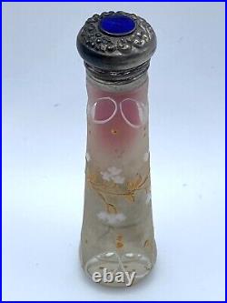 Vintage Silvered Mercury Glass Perfume Bottle