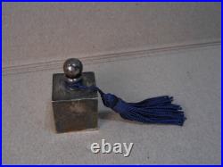 Vintage Small Tiffany & Co Sterling Silver Perfume Bottle Square Made in Italy