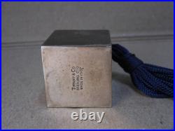 Vintage Small Tiffany & Co Sterling Silver Perfume Bottle Square Made in Italy