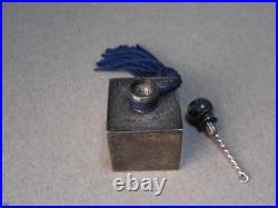 Vintage Small Tiffany & Co Sterling Silver Perfume Bottle Square Made in Italy