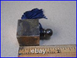 Vintage Small Tiffany & Co Sterling Silver Perfume Bottle Square Made in Italy