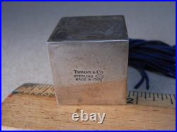 Vintage Small Tiffany & Co Sterling Silver Perfume Bottle Square Made in Italy
