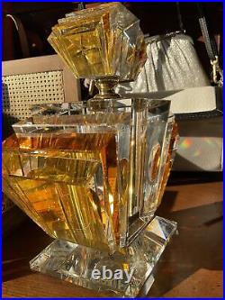 Vintage Sorelle Crystal Perfume Bottle with Dobber RARE
