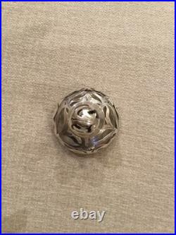 Vintage Sterling 925 Overlay Glass Perfume Bottle Stamped