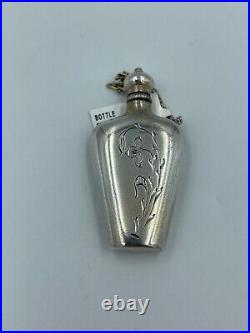 Vintage Sterling Silver 925 Potion Perfume Bottle #3160600