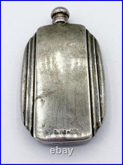 Vintage Sterling Silver & Guilloche Enamel Webster Perfume Bottle Flask Vintage Sterling Silver & Guilloche Enamel Webster Perfume Bottle Flask