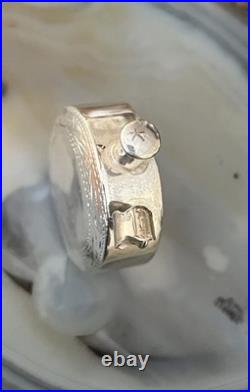 Vintage Sterling Silver Perfume Bottle Pendant