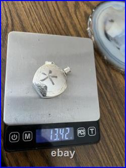 Vintage Sterling Silver Perfume Bottle Pendant