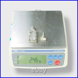 Vintage Sterling Silver Perfume Scent Bottle w Funnel in Original Box