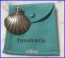 Vintage Sterling Silver Tiffany & Co Perfume Bottle Shell Shape