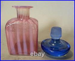 Vintage Steuben Oriental Poppy Art Glass Perfume Cologne Bottle