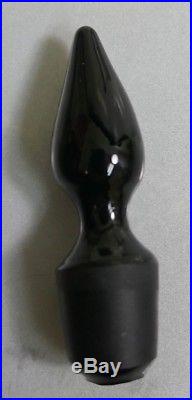 Vintage Steuben Scent/Perfume Bottles With Opalescent Glass & Black Swirl Design