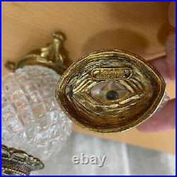 Vintage StyleBuilt Ornate Brass Perfume Bottle Glass Dauber 9 Fan & Optimizer