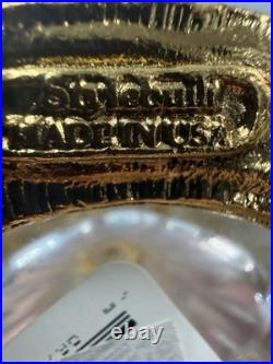 Vintage Stylebuilt Perfume Bottle Cherub Gold Ormolu Glass Vanity Hollywood Reg